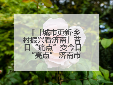 「城市更新·乡村振兴看济南」昔日“痛点”变今日“亮点” 济南市市中区上演城市更新“三部曲”