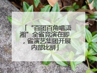 “百团百角唱潇湘”全省竞演在即，省演艺集团开展内部比拼