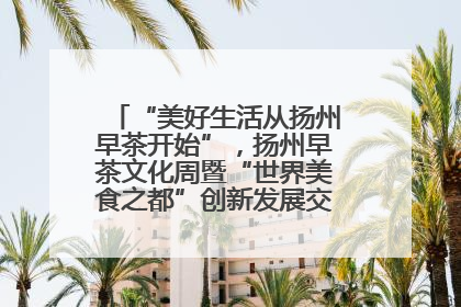 “美好生活从扬州早茶开始”，扬州早茶文化周暨“世界美食之都”创新发展交流活动启幕