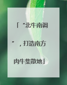 “北牛南调”，打造南方肉牛集散地