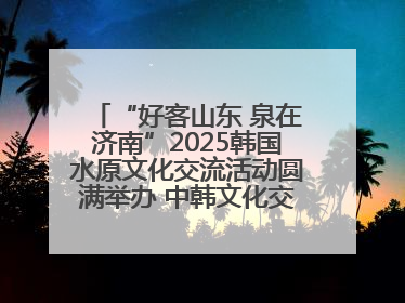 “好客山东 泉在济南”2025韩国水原文化交流活动圆满举办 中韩文化交流再添新彩