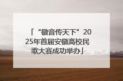 “徽音传天下”2025年首届安徽高校民歌大赛成功举办