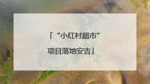 “小红村超市”项目落地安吉