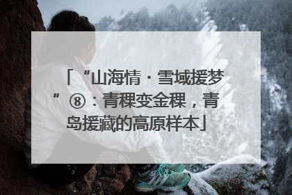 “山海情・雪域援梦”⑧：青稞变金稞，青岛援藏的高原样本