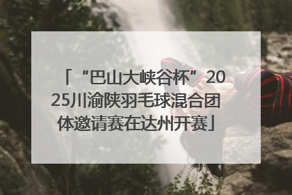 “巴山大峡谷杯”2025川渝陕羽毛球混合团体邀请赛在达州开赛