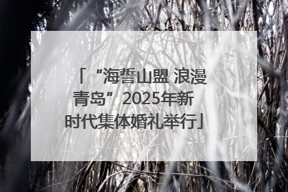 “海誓山盟 浪漫青岛”2025年新时代集体婚礼举行