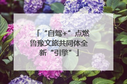 “自驾+”点燃鲁豫文旅共同体全新“引擎”