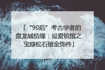 “90后”考古学者的盘龙城情缘：最爱镇馆之宝绿松石镶金饰件
