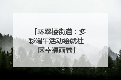 环翠楼街道：多彩端午活动绘就社区幸福画卷