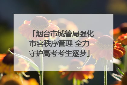 烟台市城管局强化市容秩序管理 全力守护高考考生逐梦