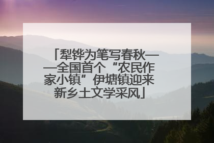 犁铧为笔写春秋——全国首个“农民作家小镇”伊塘镇迎来新乡土文学采风