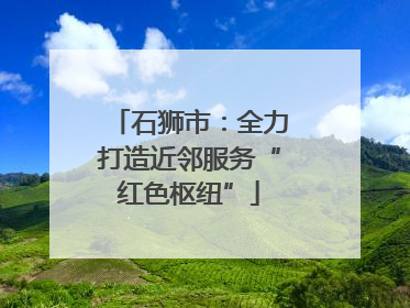 石狮市：全力打造近邻服务“红色枢纽”