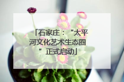 石家庄：“太平河文化艺术生态圈”正式启动
