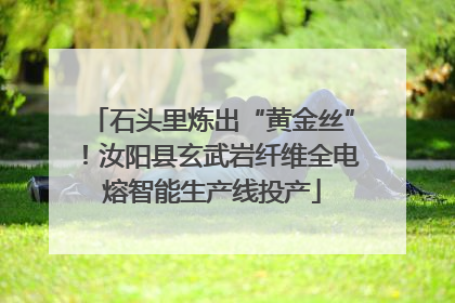 石头里炼出“黄金丝”！汝阳县玄武岩纤维全电熔智能生产线投产