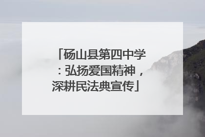 砀山县第四中学：弘扬爱国精神，深耕民法典宣传