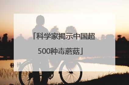 科学家揭示中国超500种毒蘑菇