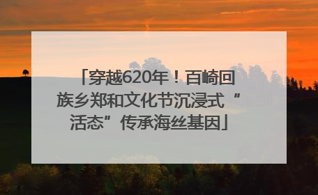 穿越620年！百崎回族乡郑和文化节沉浸式“活态”传承海丝基因