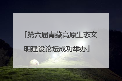 第六届青藏高原生态文明建设论坛成功举办