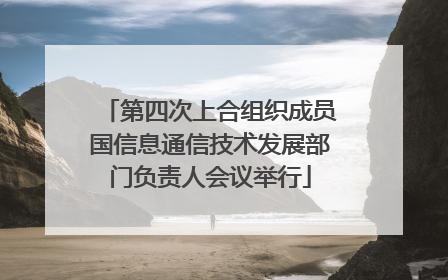 第四次上合组织成员国信息通信技术发展部门负责人会议举行