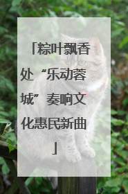 粽叶飘香处“乐动蓉城”奏响文化惠民新曲