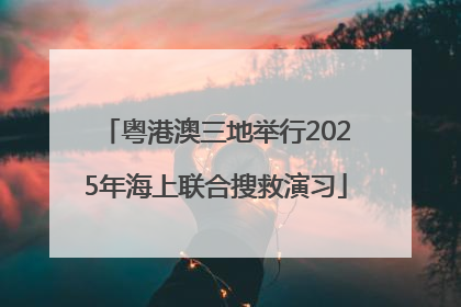 粤港澳三地举行2025年海上联合搜救演习