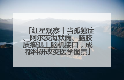 红星观察丨当孤独症、阿尔茨海默病、脑胶质瘤遇上脑机接口，成都科研改变医学图景
