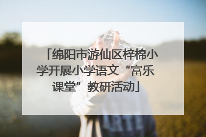绵阳市游仙区梓棉小学开展小学语文“富乐课堂”教研活动