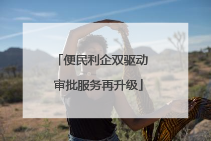 便民利企双驱动 审批服务再升级