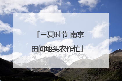 三夏时节 南京田间地头农作忙