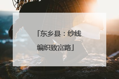 东乡县：纱线编织致富路