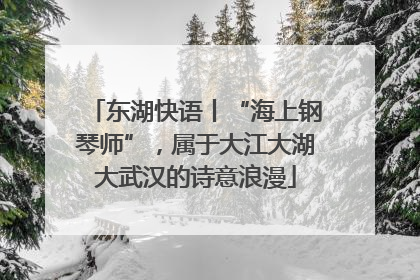 东湖快语丨“海上钢琴师”，属于大江大湖大武汉的诗意浪漫