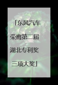 东风汽车荣膺第二届湖北专利奖三项大奖