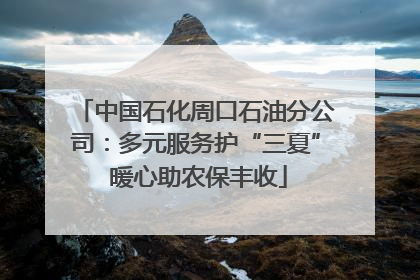 中国石化周口石油分公司：多元服务护“三夏” 暖心助农保丰收
