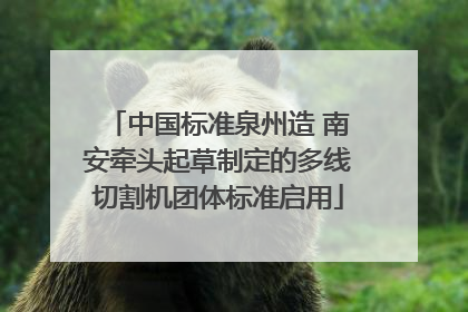 中国标准泉州造 南安牵头起草制定的多线切割机团体标准启用