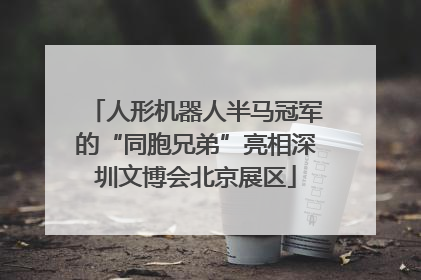 人形机器人半马冠军的“同胞兄弟”亮相深圳文博会北京展区