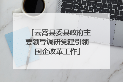 云霄县委县政府主要领导调研党建引领国企改革工作