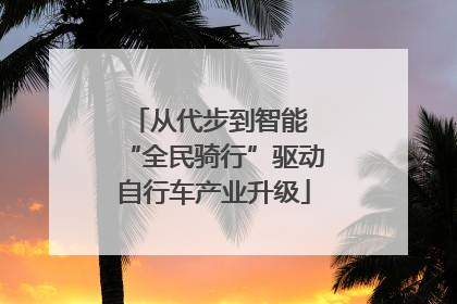 从代步到智能 “全民骑行”驱动自行车产业升级