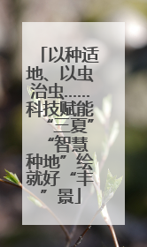 以种适地、以虫治虫……科技赋能“三夏” “智慧种地”绘就好“丰”景