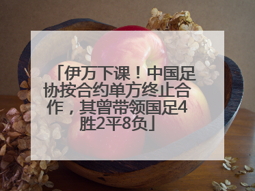 伊万下课！中国足协按合约单方终止合作，其曾带领国足4胜2平8负