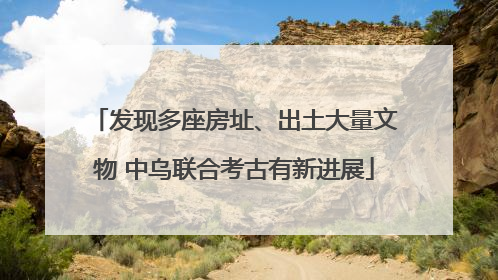 发现多座房址、出土大量文物 中乌联合考古有新进展