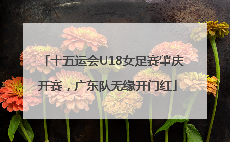 十五运会U18女足赛肇庆开赛，广东队无缘开门红