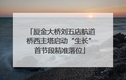 厦金大桥刘五店航道桥西主塔启动“生长” 首节段精准落位