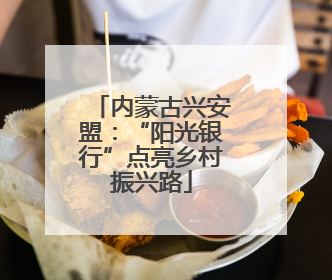 内蒙古兴安盟：“阳光银行”点亮乡村振兴路