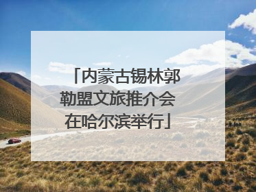 内蒙古锡林郭勒盟文旅推介会在哈尔滨举行