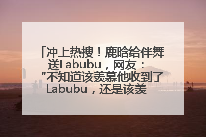 冲上热搜！鹿晗给伴舞送Labubu，网友：“不知道该羡慕他收到了Labubu，还是该羡慕鹿晗送他礼物”