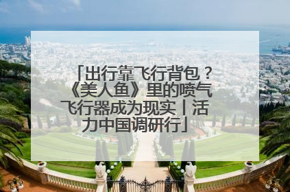 出行靠飞行背包？《美人鱼》里的喷气飞行器成为现实丨活力中国调研行