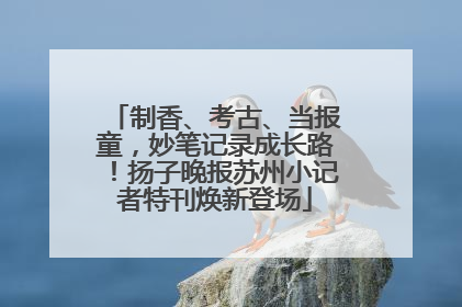 制香、考古、当报童，妙笔记录成长路！扬子晚报苏州小记者特刊焕新登场