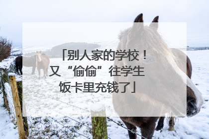 别人家的学校！又“偷偷”往学生饭卡里充钱了