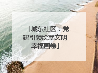 城东社区：党建引领绘就文明幸福画卷