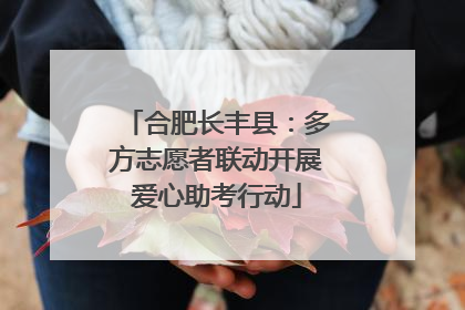 合肥长丰县：多方志愿者联动开展爱心助考行动